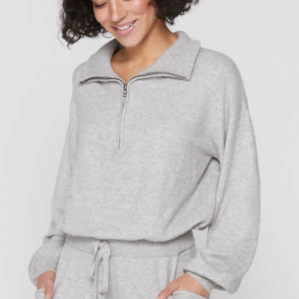 NWT Spiritual Gangster Super Soft Funnel Neck Romper Knit Sweater Jumpsuit XS - Picture 3 of 16